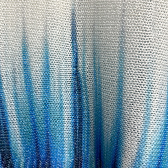 Luisa Ricci Cold Shoulder Knit Sweater ombre color bleed EUC Size Medium - Picture 3 of 7